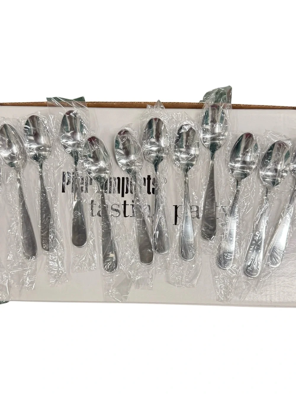 PIER 1 IMPORTS Tasting Party Mini Coupes 24 piece 12 Glass Dishes 12 Spoons New